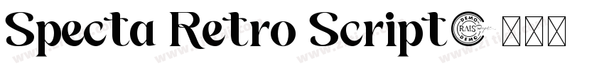 Specta Retro Script字体转换
